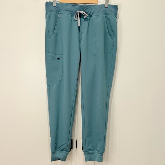 Figs Hydrogreen Scrub Set Catarina Scrub Top Zamora Jogger Pants Large Nurse - Picture 9 of 14